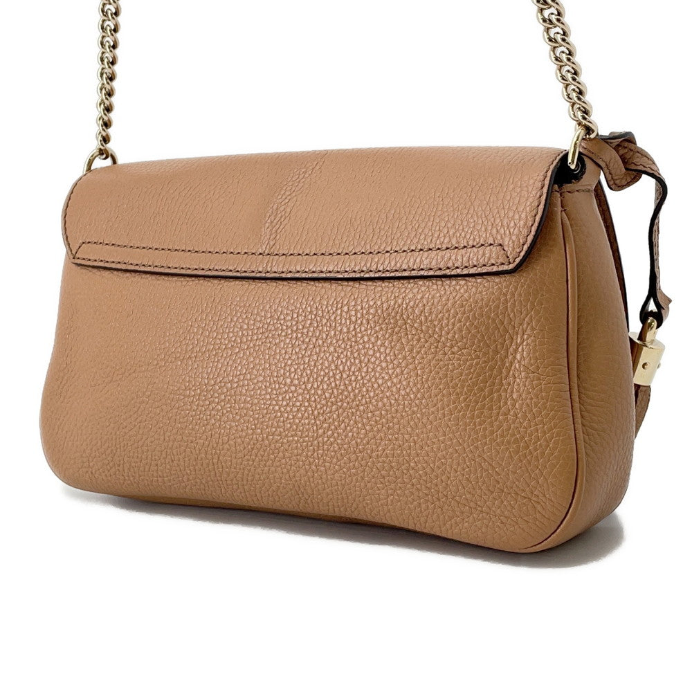 Gucci ?soho Chainshoulder Beige536224 Leather