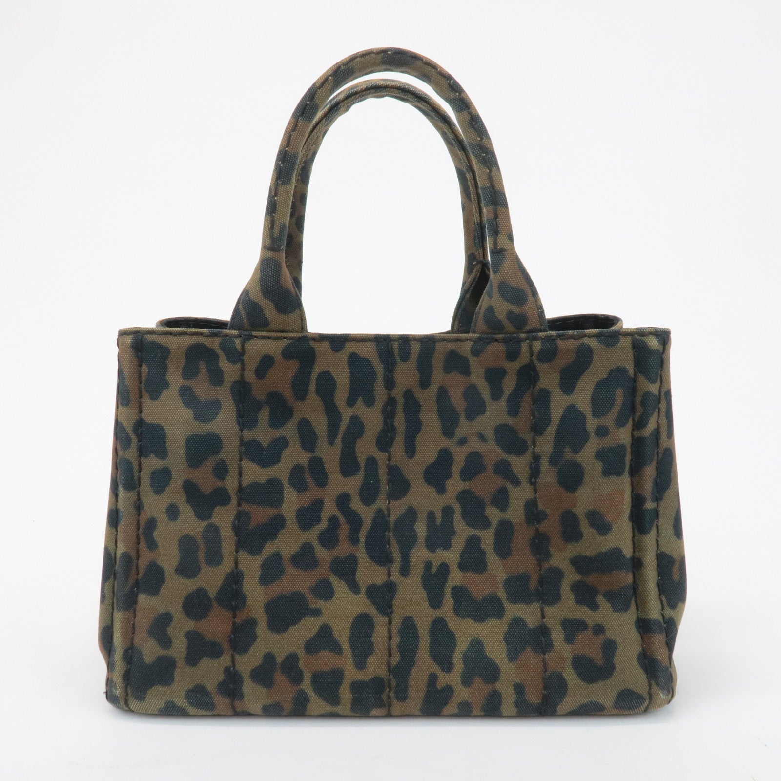 Prada Canapa Canvas 2way Bag Hand Bag Shoulder Bag Camouflage